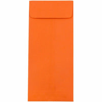 JAM Paper #11 Policy Business Coloured Envelopes - 4.5" x 10.375" - Orange Recycled - 25 Pack-Colour: Orange Envelopes
