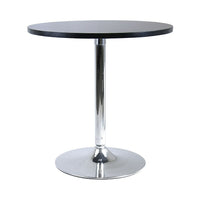 Winsome Spectrum 29" Round Dinning Table, Black-29" contemporary round dining table