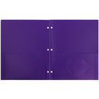 JAM Paper Plastic Heavy Duty 3 Hole Punched 2 Pocket School Folders, Purple, 108 Pack (383HHPPUA)-Dimension: 11-1/2"h x 9-1/2"w x 1/5"d