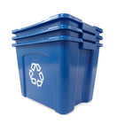 Rubbermaid Recycling Bin - 14-Gallon - Blue-14.75 "x 16"x20.75"