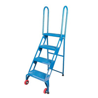 Kleton Portable Folding Ladders, 4 Step-Foldable locking design saves on storage space when not in use