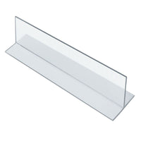 Azar Displays Clear Acrylic Divider, 7.5", 10 Pack-Clear Acrylic
