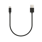 Veho Pebble 20cm USB-C Cable, Black-Charge and sync important portable devices such as cameras, smartphones, tablets to your PC, laptop or computer