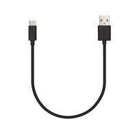 Veho Pebble 20cm USB-C Cable, Black-Charge and sync important portable devices such as cameras, smartphones, tablets to your PC, laptop or computer