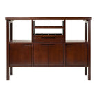 Winsome Diego Buffet/Sideboard Table-Two side cabinet inside is 12"W x 13"D x 11.61"H.  Middle Cabinet is 16.54"W x 13"D x 11.61"H.