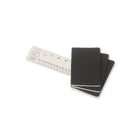 Moleskine Cahier Plain Soft Cover Journal with Pocket - 3.5" x 5.5" - Black - 3 Pack-Last 16 sheets detachable