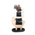 Truu Design Chef Animals Figurine, 12.25 inches, Multicolor-Made from polyresin