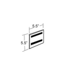 Azar Displays Acrylic Wall Mount Sign Holder with Magnetic Tape, 10 Pack (129929)-Wall Mount