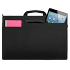 Lencca 13.3" Laptop/ Notebook Messenger Bag  - Black-Key Clip and Pocket