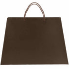 Jam Paper Matte Trapezoid Gift Bags with Rope Handles - 12" x 5" x 11" - Chocolate Brown Matte - 100 Pack-Quantity: 100 per pack