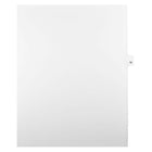 Mark Maker Legal Exhibit Index Tab White Single Tabs, 1/25th Cut, Letter Size, No Holes, Number 10, 25 Pack-White Single Tabs, 1/25th Cut