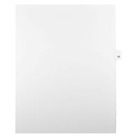 Mark Maker Legal Exhibit Index Tab White Single Tabs, 1/25th Cut, Letter Size, No Holes, Number 10, 25 Pack-White Single Tabs, 1/25th Cut