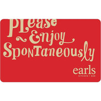 Earls Restaurants $25 Gift Card-Air Miles cannot be collected on Gift Card purchases.