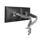 Uplite up to 32" Dual Monitor Mount with Mechanical spring Fully Adjustable Articulating Stand, Sliver (UPMM32MA)-Adjustable arm offers 180 degree tilt, 180 degree swivel, 360 degree rotation