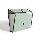 U Brands 13 Pocket Performance Expandable File - Olive (4358F04-24)-Expansion Range: 2 inches