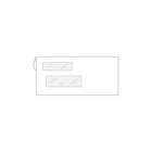 Deluxe Double Window Confidential Envelopes, 7-1/2" x 3-1/2", 500 Pack (W774-500)-#24 white wove