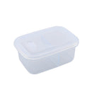 Minimal Silicone Bento Lunch Box - Clear - 900ml - Set of 2-BPA, BPS, PVC Free