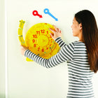 Hand2Mind NumberLine Clock - Magnetic Demonstration Clock - Multicolor-Teachers will find that using the number line clock will make it easier for kids to learn telling time on analog clocks easier by comparing the distance traveled for minutes and hours.