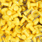 JAM Paper Colourful Push Pins, Yellow Pushpins, 200 Pack-5