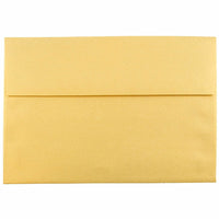 JAM Paper A8 Invitation Envelopes, 5.5 x 8.125, Stardream Metallic Gold, 250 Pack (V018295H)-Gold stardream metallic envelope
