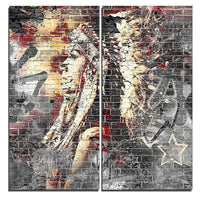 Designart Native Street Art Canvas Artwork, (PT3638-40-40)-Print