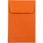 JAM Paper #1 Coin Envelopes, 2 1/4 x 3 1/2, Orange Recycled, 100 Pack-Orange high quality 24lb paper
