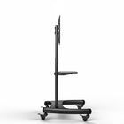 North Bayou Mobile TV Cart with Adjustable Shelf for 32" - 70"-Supports up to 100 lbs