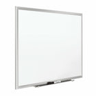 Quartet Premium Porcelain Board with Aluminum Frame - 8' x 4'-Aluminum frame has attached marker tray