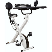 FitDesk Bike Desk 3.0 Deluxe with Desk Extension Kit & Tablet Holder (FD3PLUS)-Lightweight, folding exercise bike-desk