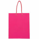 Jam Paper Glossy Gift Bags with Rope Handles - Medium - 8" x 10" - Hot Pink - 3 Pack-Quantity: 3 per Pack