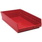 Quantum Storage Systems Shelf Bins, 11-1/8" W x 4" H x 17-7/8" D, Red, 40 Lbs. Capacity - 5 Pack-Capacity: 40 lbs.