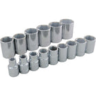 Gray Tools 15 Piece 1/2" Drive 6 Point SAE, Standard Chrome Socket Set, 3/8"-1-1/4"-Contains Sizes: 3/8", 7/16", 1/2", 9/16", 5/8", 11/16", 3/4", 13/16", 7/8", 15/16", 1", 1 1/16", 1 1/8", 1 3/16", 1 1/4".