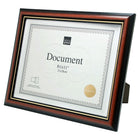 kieragrace Kylie Document Frame, 8.5 x 11", Brown with Gold Border, 12 Pack-Holds 8.5x11" document