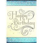 Rosedale 5-1/2" x 8" Happy Birthday Greeting Cards And Envelopes, 6 Pack (19693)-Printed on premium uncoated card stock