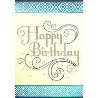 Rosedale 5-1/2" x 8" Happy Birthday Greeting Cards And Envelopes, 6 Pack (19693)-Printed on premium uncoated card stock