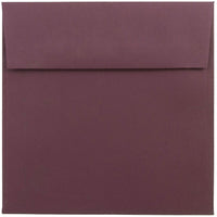 JAM Paper 6 x 6 Square Envelopes, Burgundy, 1000 Pack (36395838B)-Burgundy