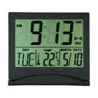 kieragrace HO87566-2 Flip Travel Alarm Clock, Black-3" h x 3.4" w x 0.5" d