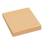 Merangue Self Adhesive Notes - Kraft - 3" x 3" - 100 Pack-Dimensions: 3" x 3"