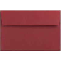 JAM Paper A9 Invitation Envelopes, 5.75 x 8.75, Dark Red, 250 Pack (31511321H)-Red dark base envelope