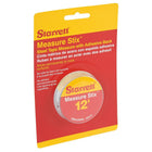 Starrett Measure Stix Steel Measuring Tape With Adhesive Backing, 1/2" x 12', In/Ft. Graduations - 12 Pack-Blade Length: 12'
