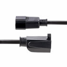 StarTech 18 AWG Power Extension Cord - 3ft - Black-3 Conductor extension cord made with 100 percent copper wire