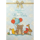 Rosedale 5-1/2" x 8" Congratulations, On Your New Baby Greeting Cards And Envelopes, 12 Pack (15215)-Printed on premium uncoated card stock