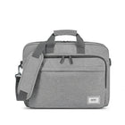 Solo New York Re: 15.6" Briefcase - Grey-Grey, recycled PET polyester material
