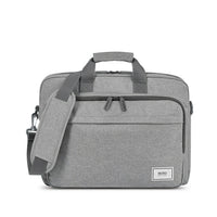 Solo New York Re: 15.6" Briefcase - Grey-Grey, recycled PET polyester material