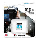 Kingston Canvas Go Plus 512GB SDXC UHS-I Memory Card-170 MB/s Read speed
