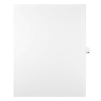 Mark Maker Legal Exhibit Index Tab White Single Tabs, 1/25th Cut, Letter Size, No Holes, Number 138, 25 Pack-White Single Tabs, 1/25th Cut