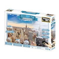 Building New York Scratch Puzzle - 500 Pieces-Assemble, scratch and reveal