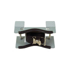 Justrite Single Cylinder Bench Bracket - Grey-Edges are protected with steel reinforced vinyl guarding to maintain cylinders and provide extra grip