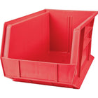 Kleton Stack & Hang Bin, 8-1/4" W x 7" H x 14-3/4" D, Red - 12 Pack-Capacity: 60 lbs.