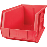 Kleton Stack & Hang Bin, 8-1/4" W x 7" H x 14-3/4" D, Red - 12 Pack-Capacity: 60 lbs.